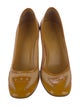 Prada Patent Leather Colorblock Pattern Pumps