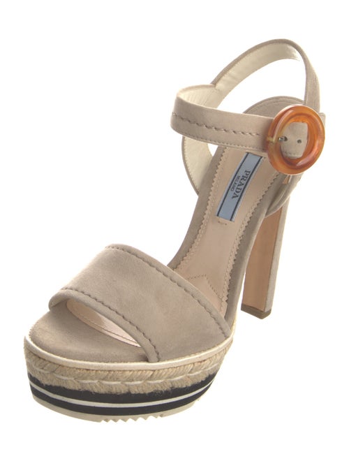 Prada Suede Slingback Sandals