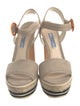 Prada Suede Slingback Sandals