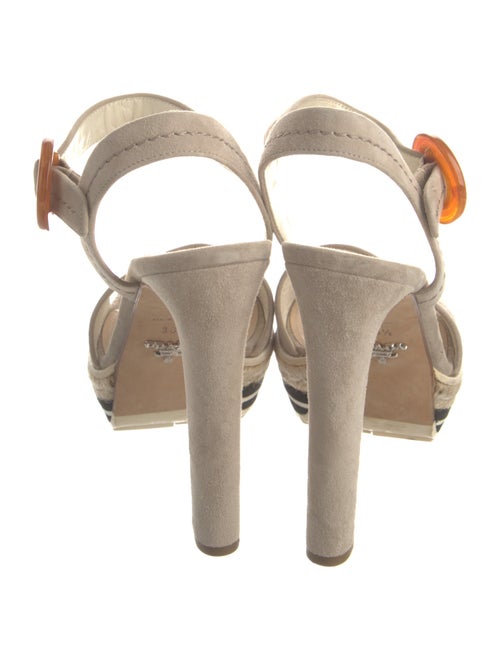 Prada Suede Slingback Sandals