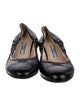 Prada Leather Ruffle Embellishment Ballet Flats