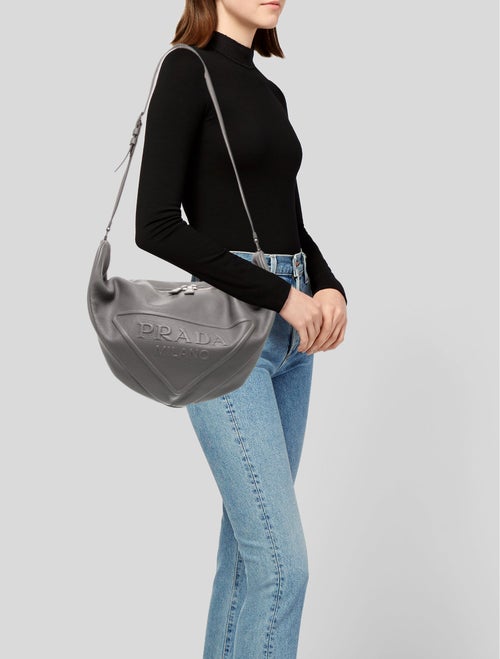 Prada Vitello Daino Leather Triangle