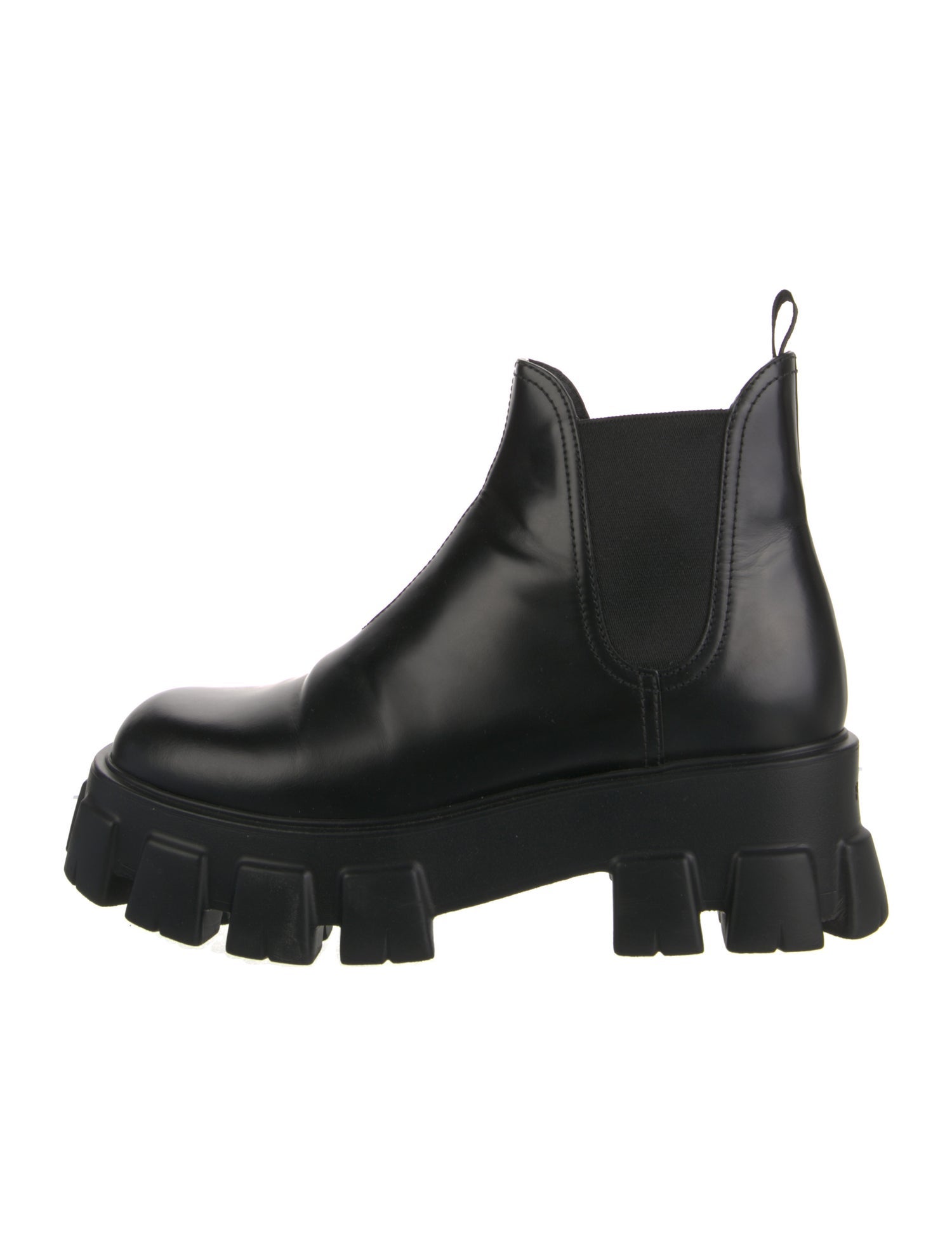 Prada Leather Chelsea Boots