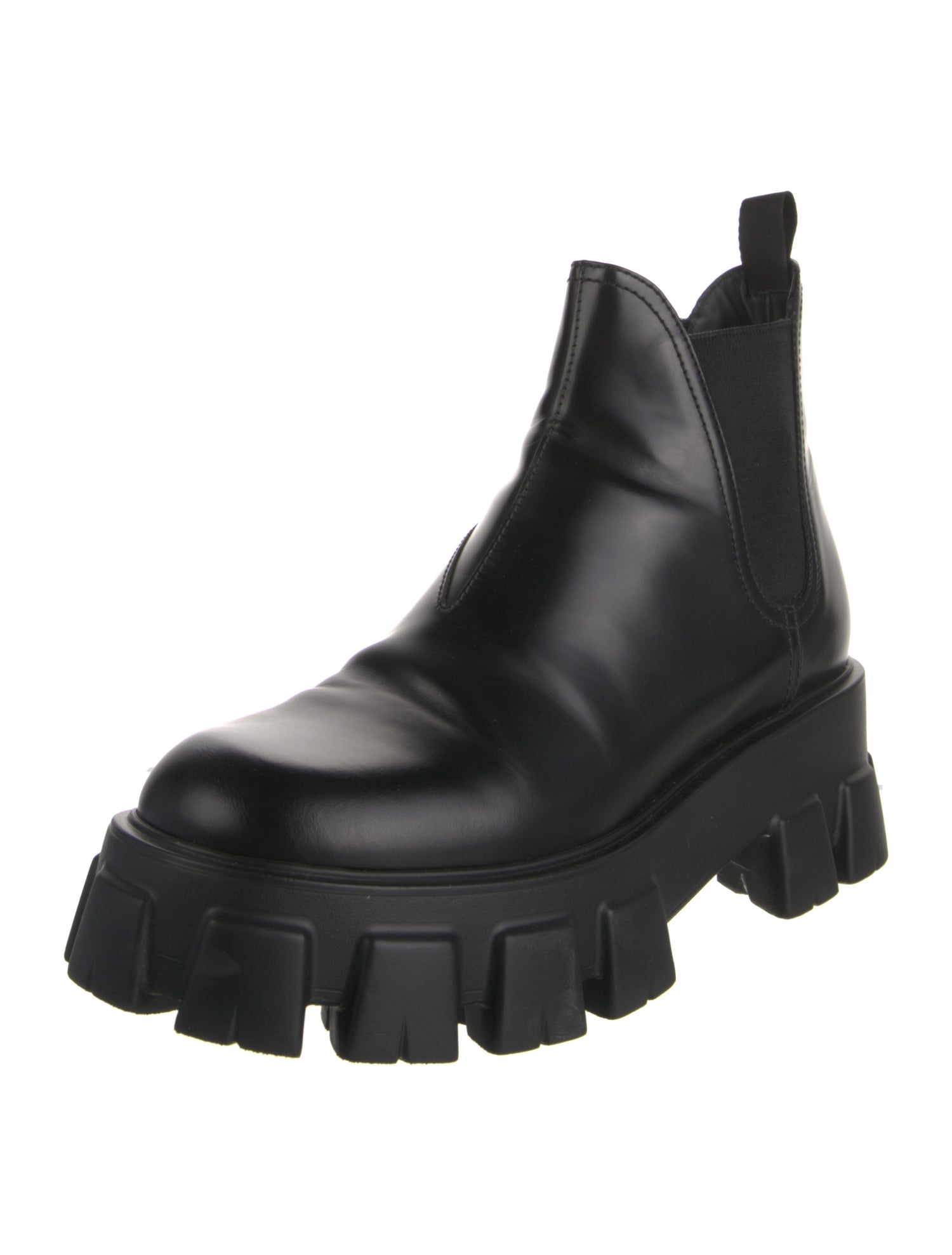 Prada Leather Chelsea Boots