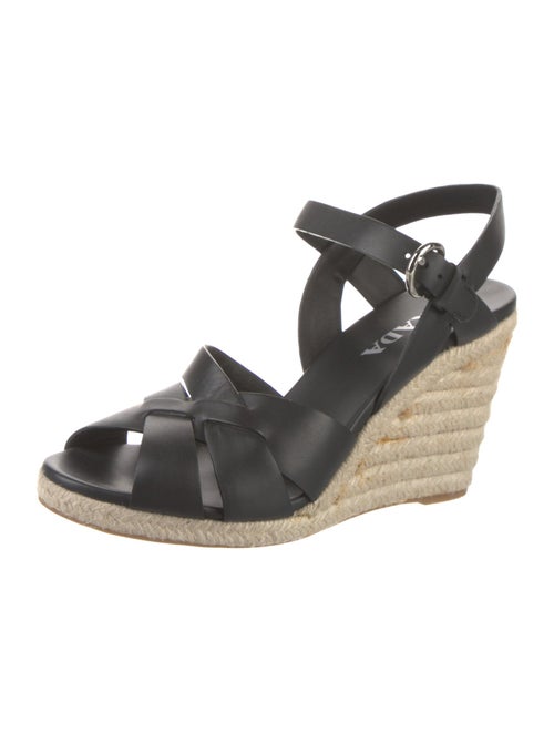 Prada Leather Espadrilles