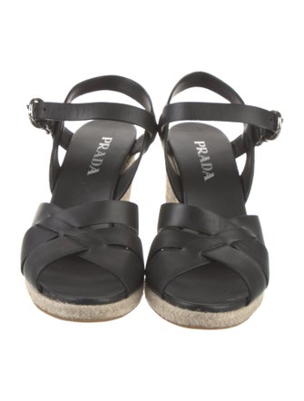 Prada Leather Espadrilles