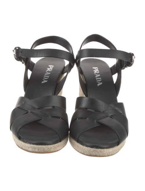 Prada Leather Espadrilles
