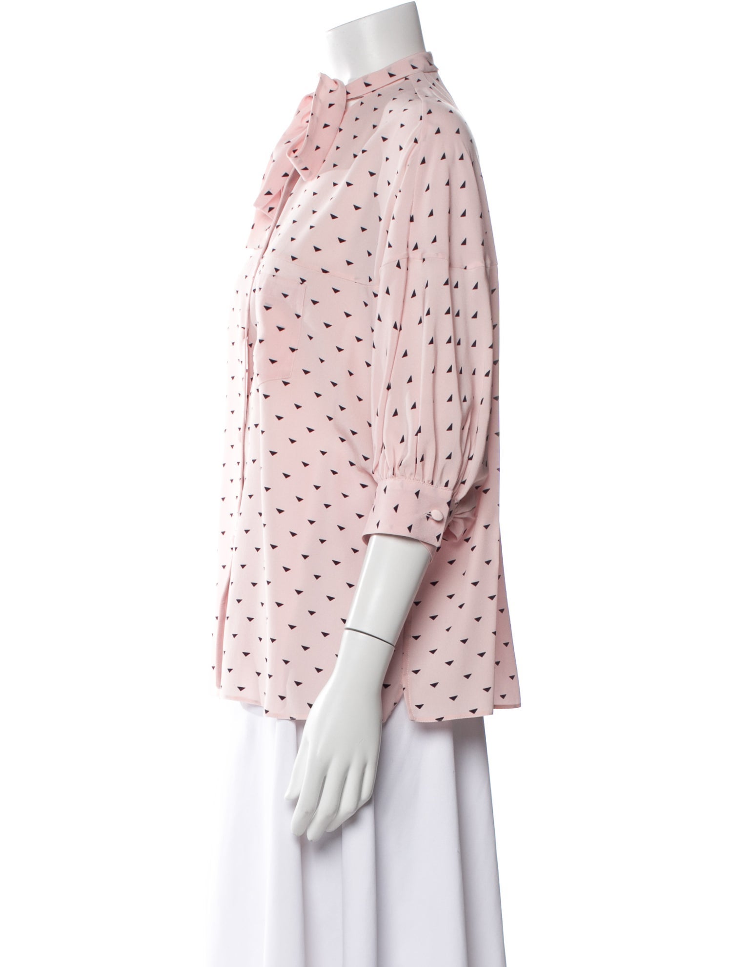 Prada 2021 Silk Button-Up Top