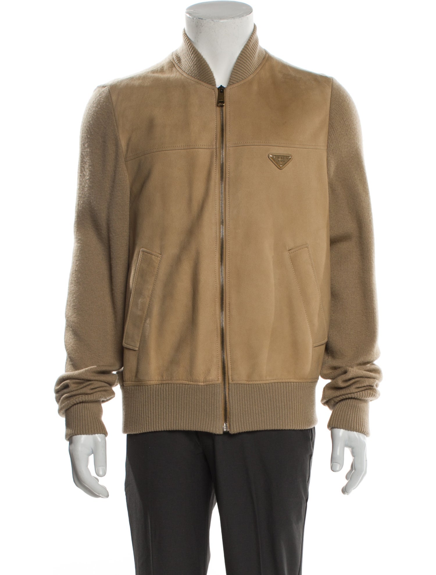 Prada 2022 Lambskin Bomber Jacket