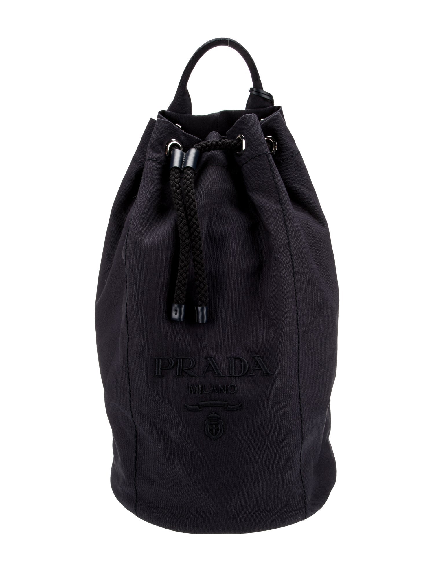 Prada Canvas Bucket Bag