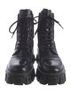 Prada Leather Combat Boots