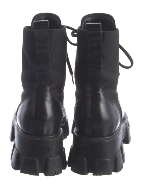 Prada Leather Combat Boots