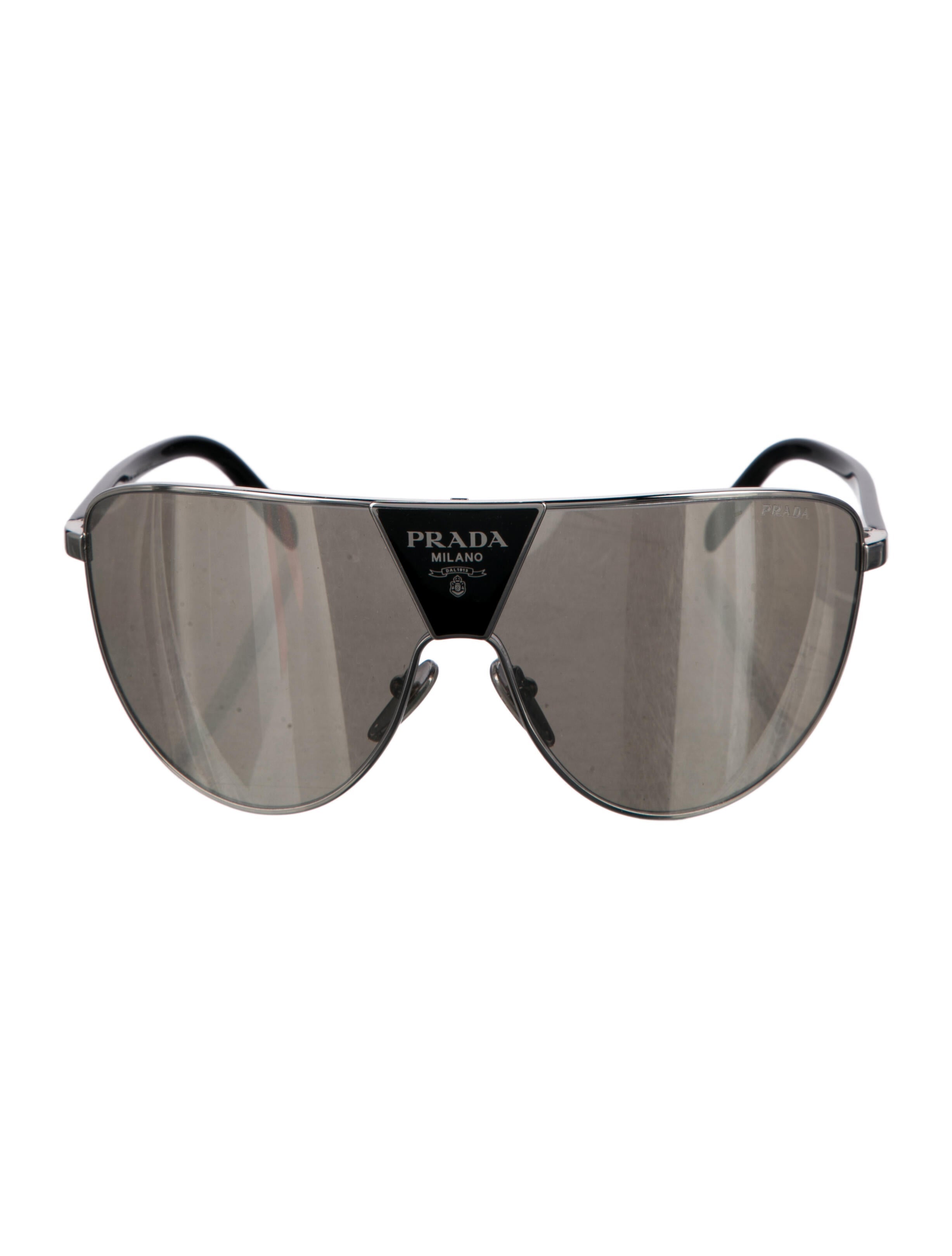 Prada Shield Mirrored Sunglasses