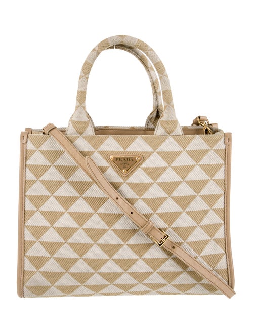 Prada Canvas Top Handle Bag