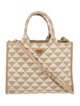 Prada Canvas Top Handle Bag