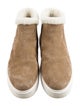 Prada Suede Fur Trim Boots