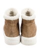 Prada Suede Fur Trim Boots