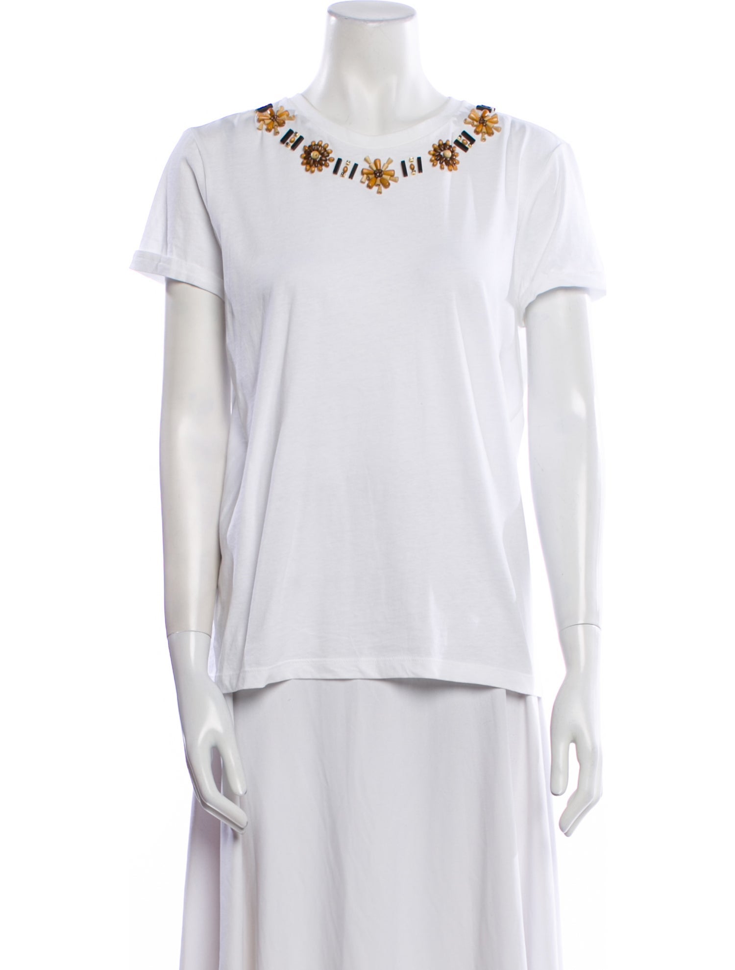 Prada 2014 Scoop Neck T-Shirt