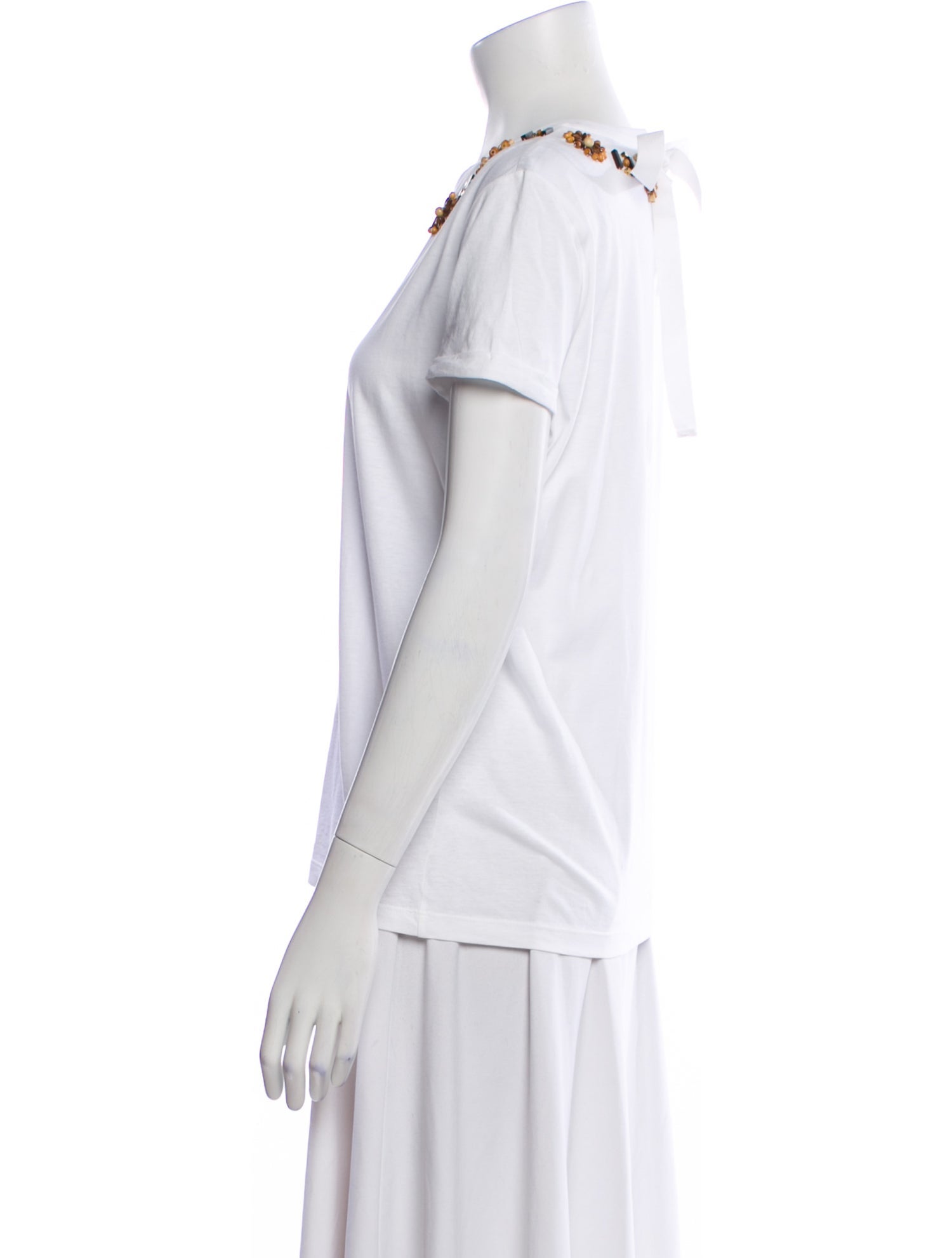 Prada 2014 Scoop Neck T-Shirt