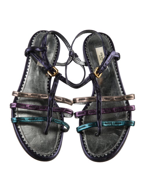 Prada Leather Gladiator Sandals