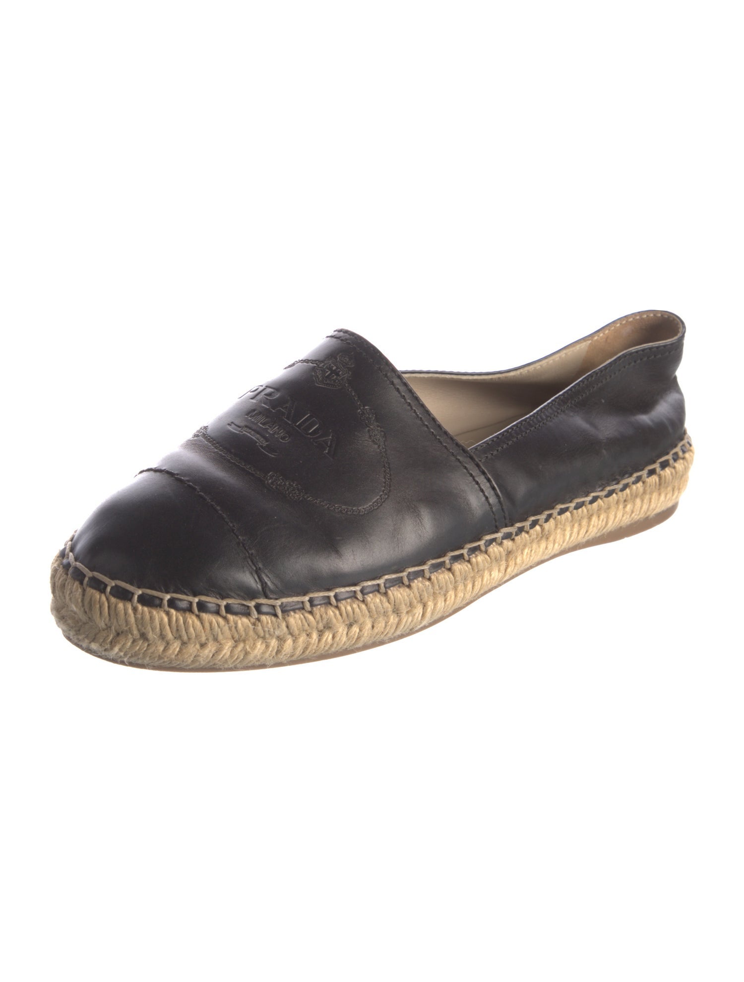 Prada Leather Espadrilles