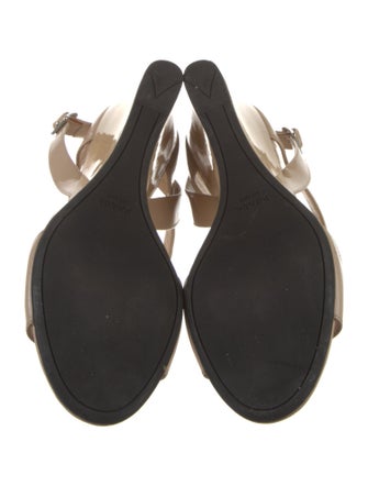 Prada Patent Leather Slingback Sandals