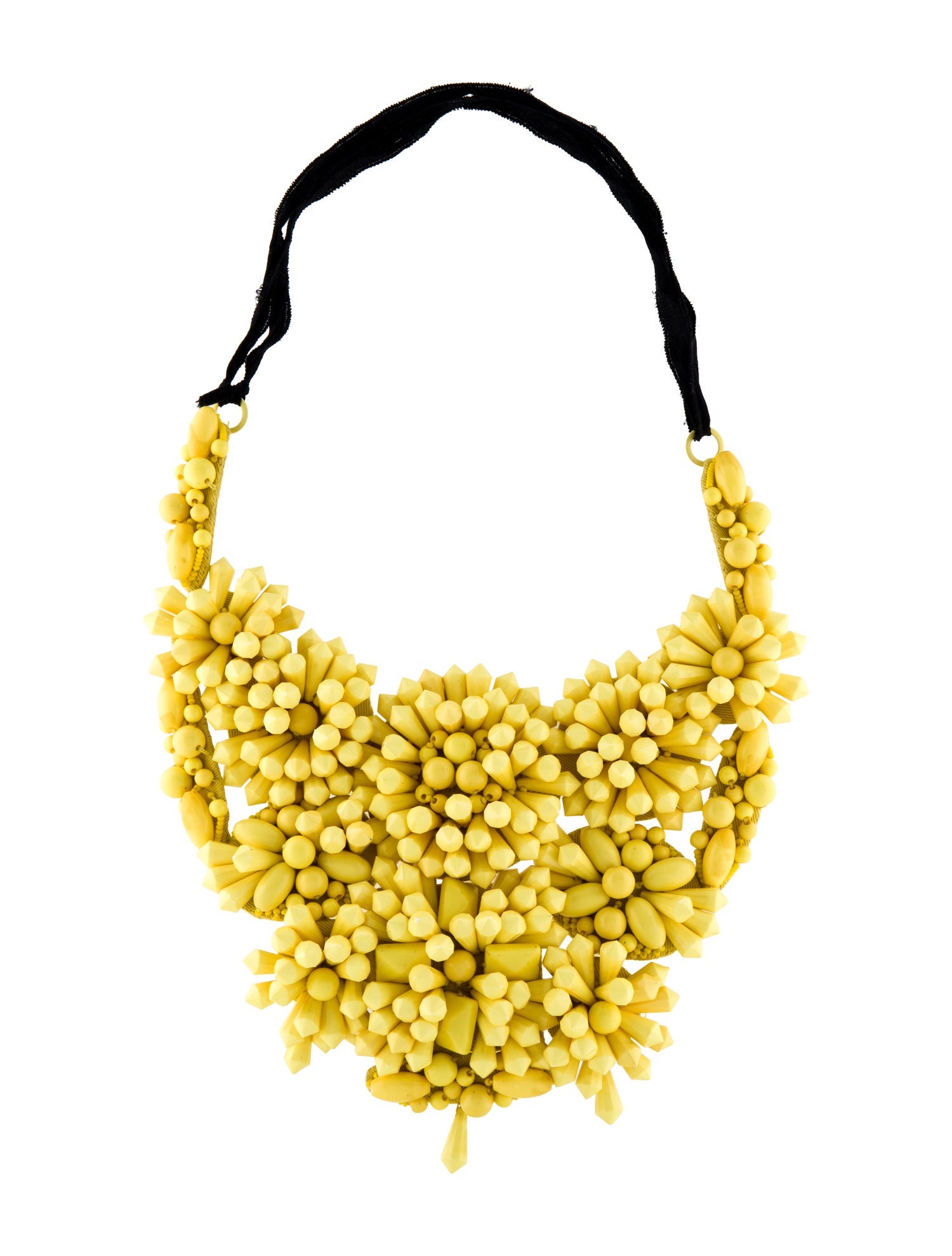Prada Resin Beaded Collar Necklace