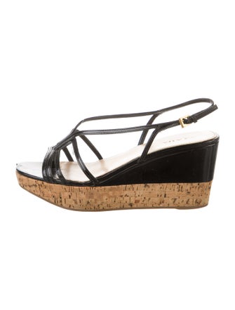 Prada Patent Leather Sandals