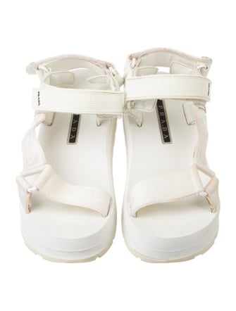 Prada Rubber Slingback Sandals