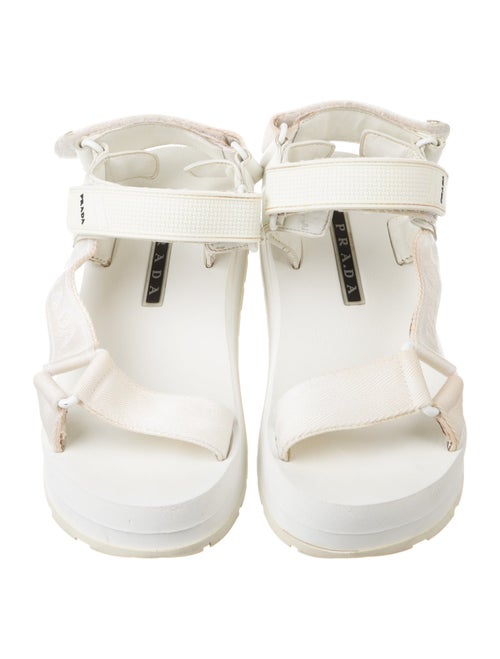 Prada Rubber Slingback Sandals