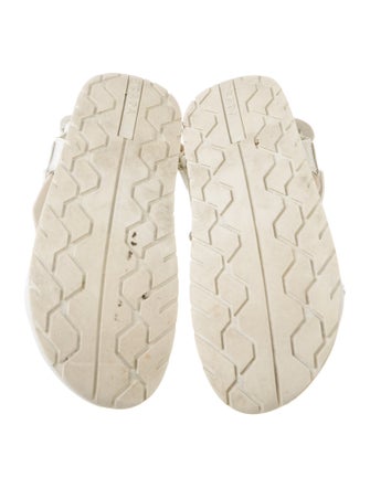 Prada Rubber Slingback Sandals