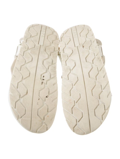 Prada Rubber Slingback Sandals