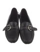 Prada Leather Leather Trim Embellishment Loafers