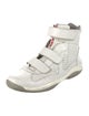 Prada Leather Wedge Sneakers