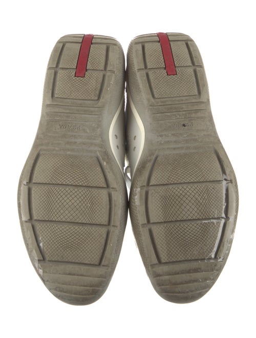 Prada Leather Wedge Sneakers