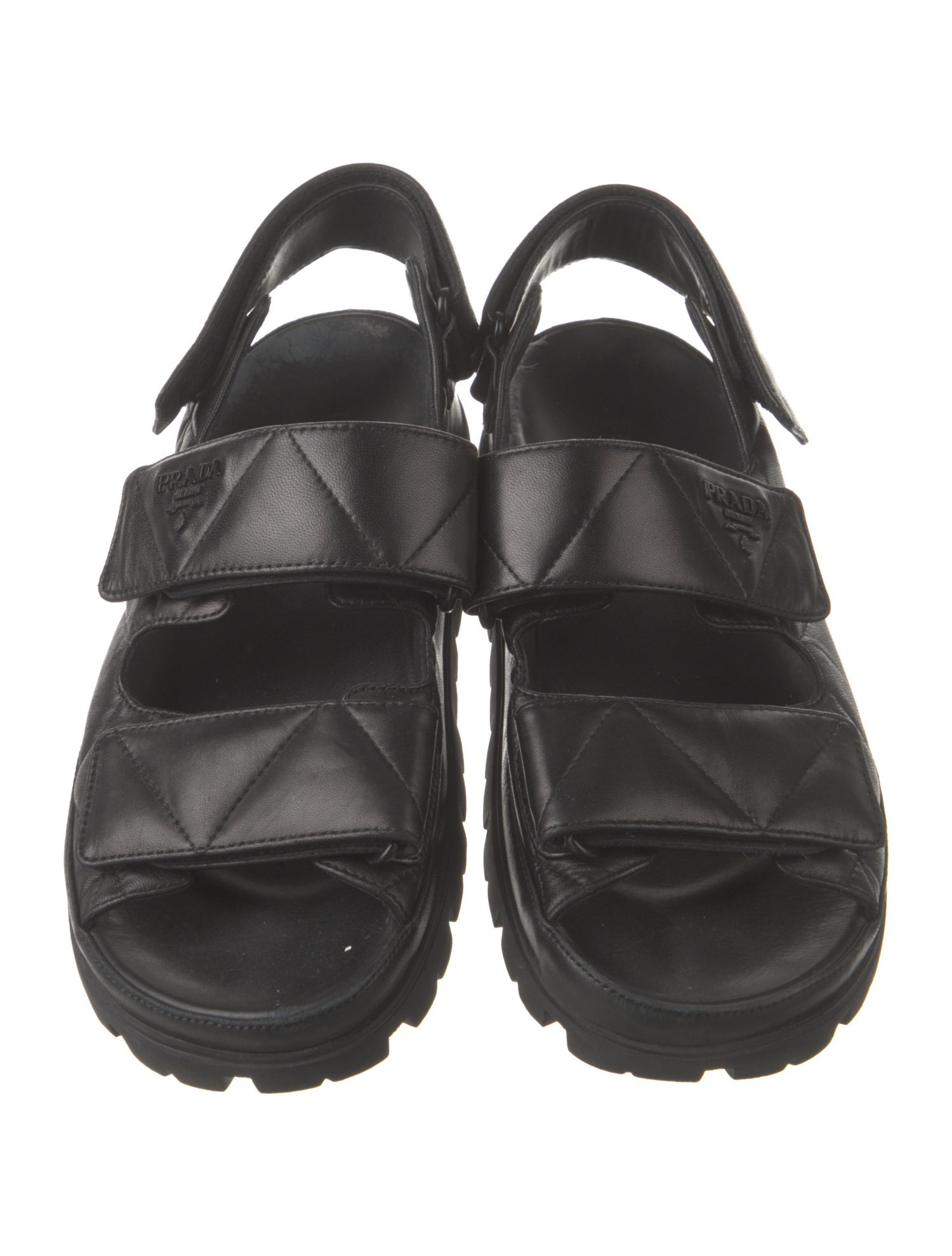 Prada Leather Slingback Sandals