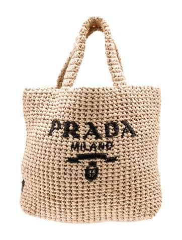 Prada Totes Signature crochet Small