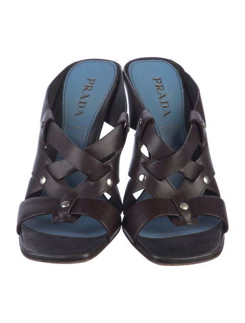 Prada Leather Slides