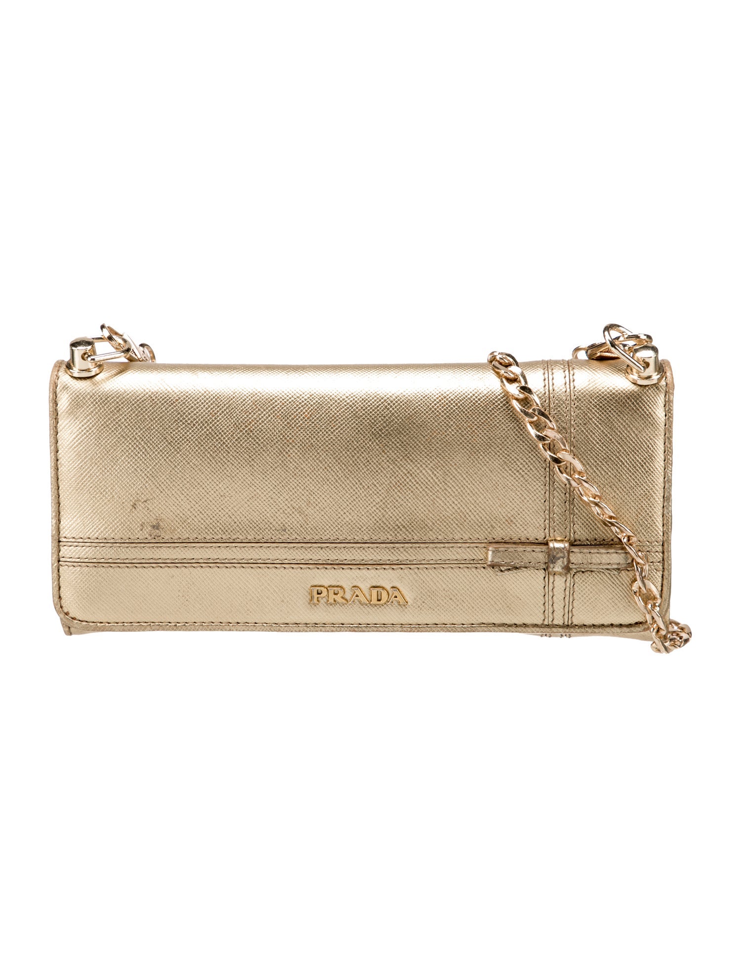 Prada Saffiano Leather Evening Bag