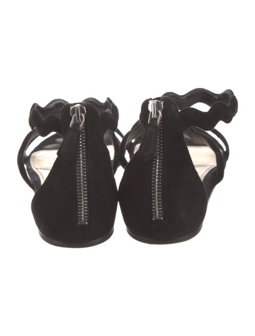 Prada Suede Cutout Accent Sandals