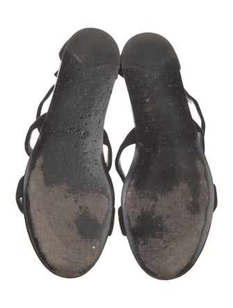 Prada Suede Cutout Accent Sandals