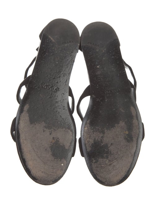 Prada Suede Cutout Accent Sandals