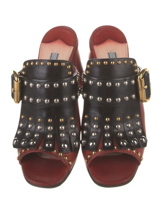 Prada Leather Slides