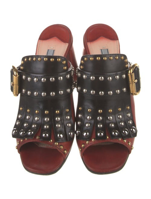 Prada Leather Slides
