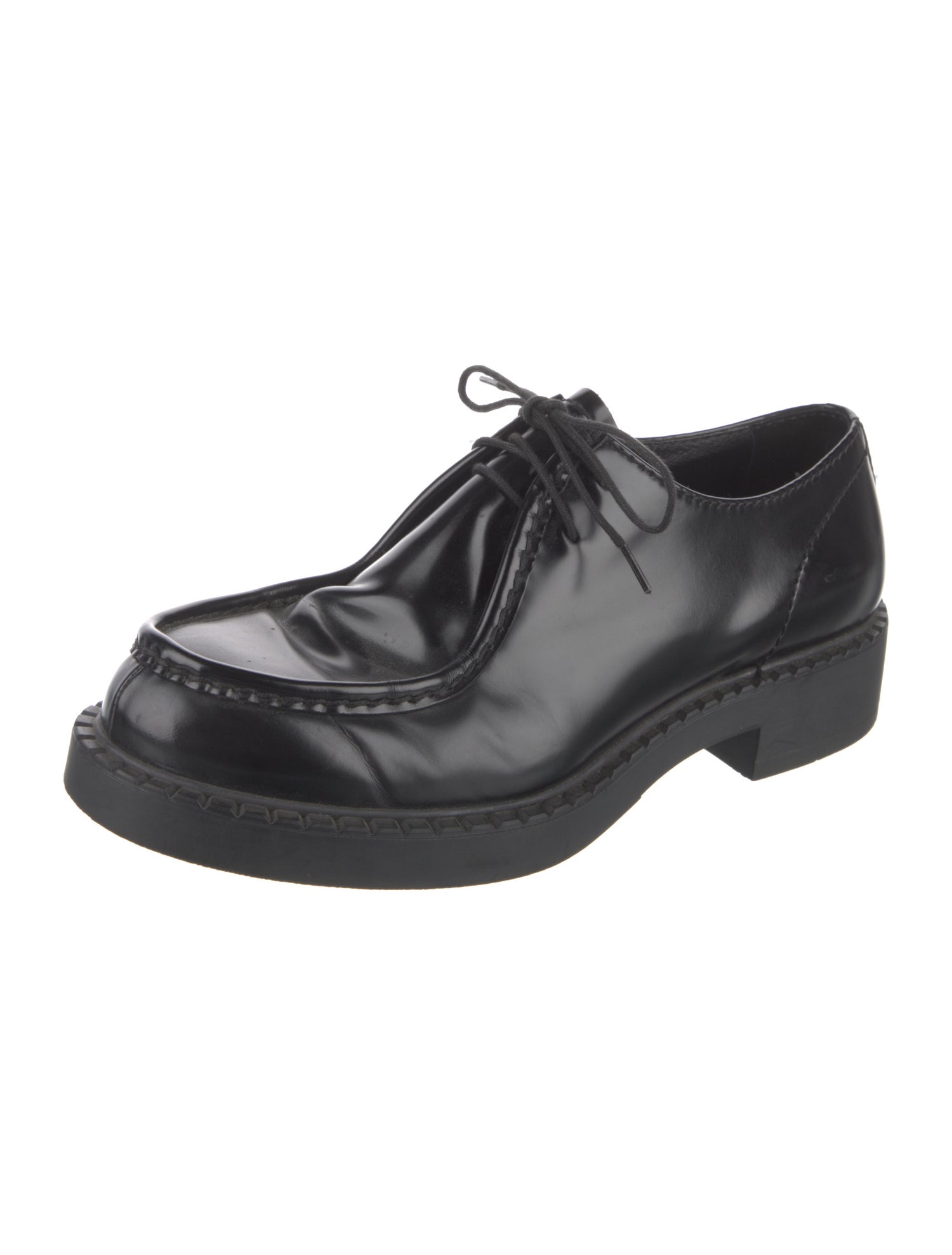 Prada Leather Derby Shoes