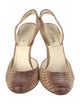 Prada Python Animal Print Slingback Pumps