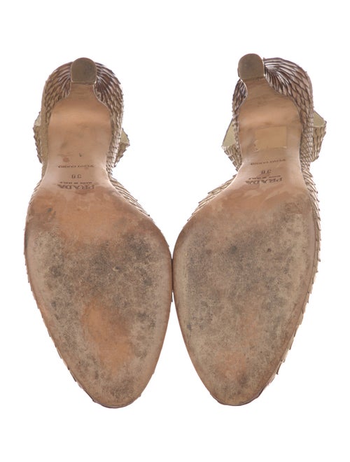 Prada Python Animal Print Slingback Pumps