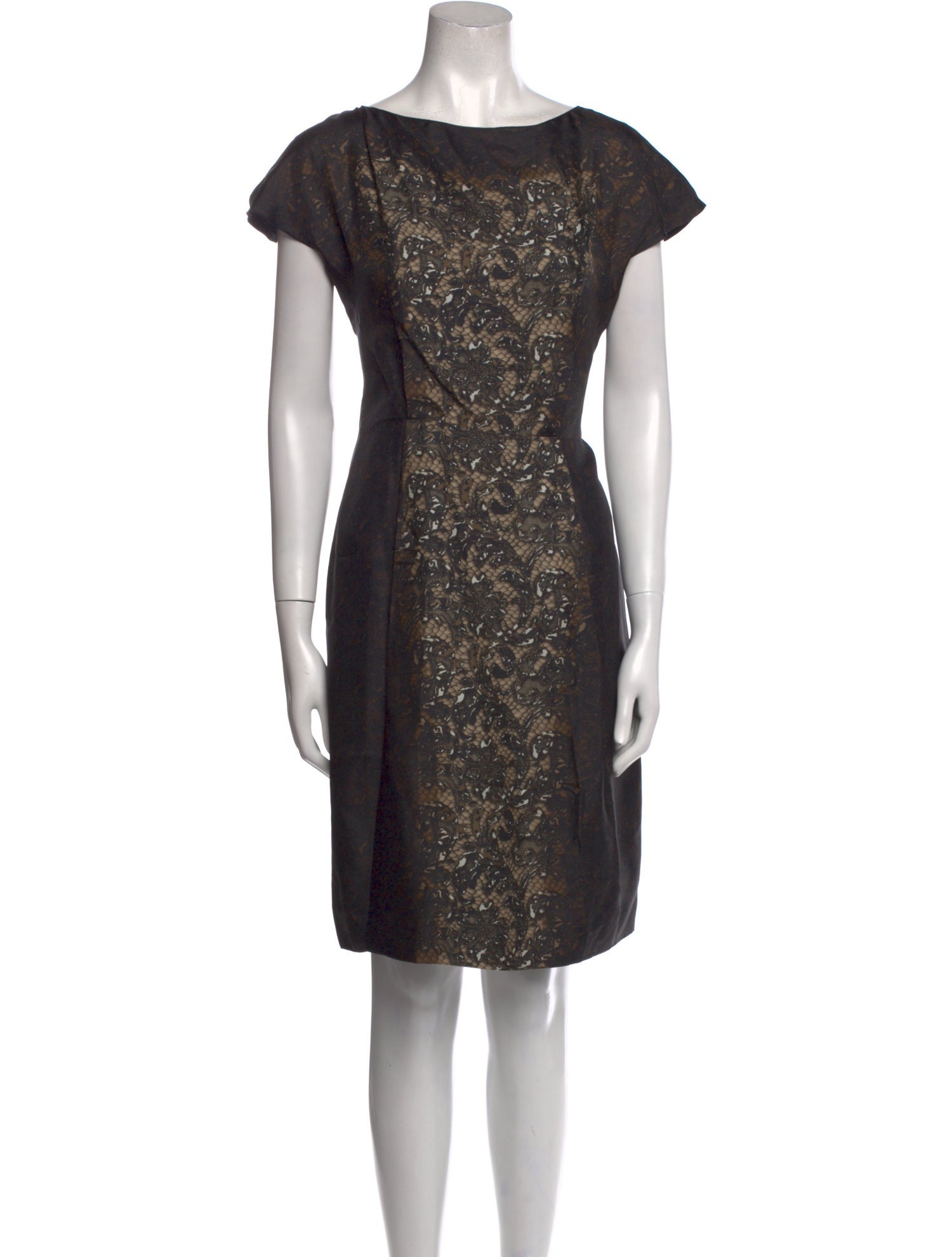 Prada Vintage 2008 Silk Knee-Length Dress