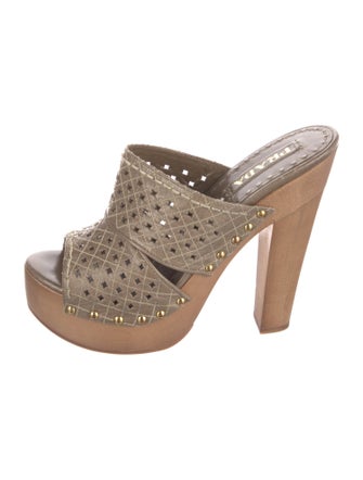 Prada Leather Slides