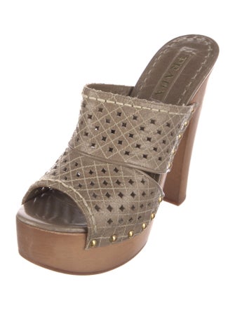 Prada Leather Slides